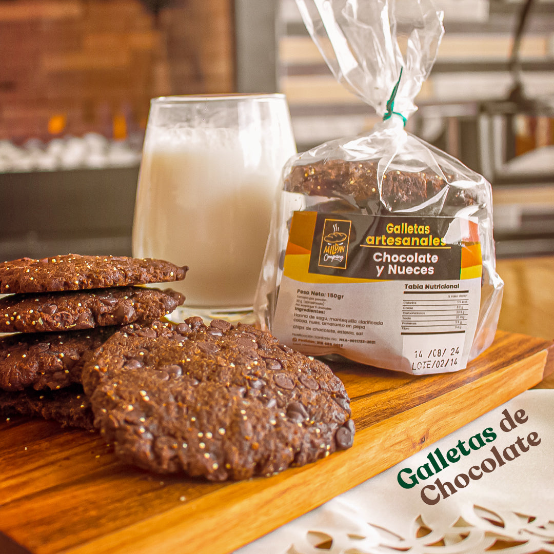 Galletas chocolate con nueces Mildan 150 gr Sin Gluten