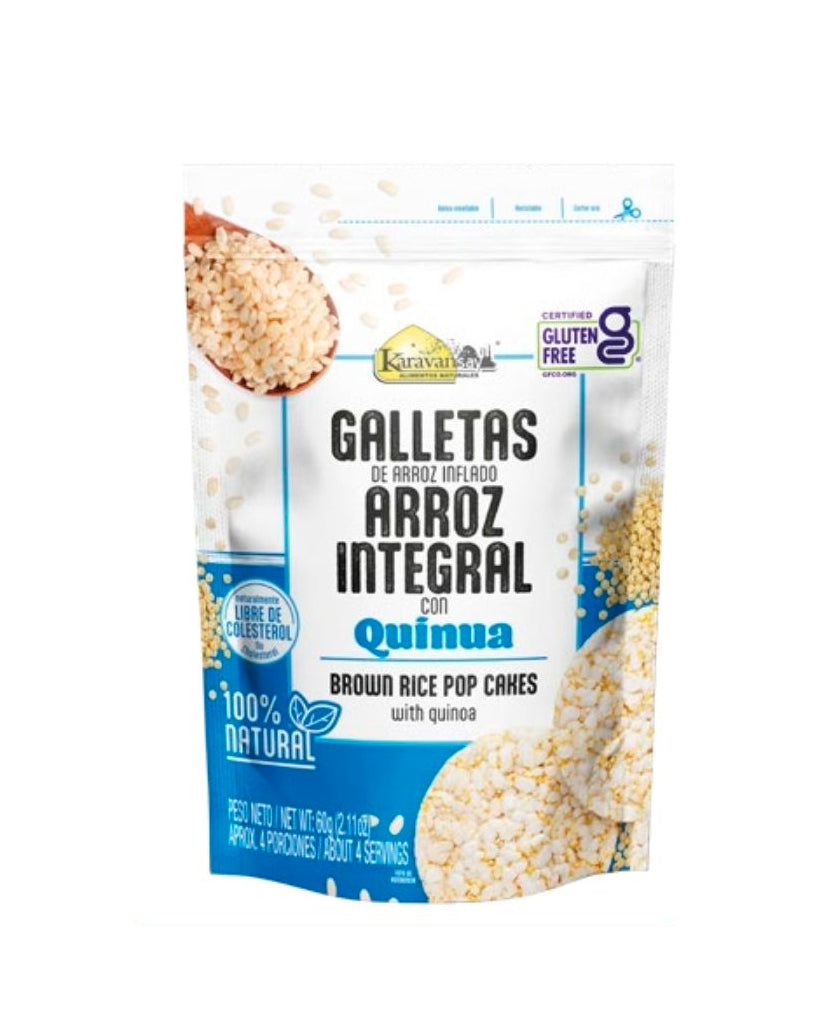 Galletas de arroz inflado integral con quinua "Karavansay"