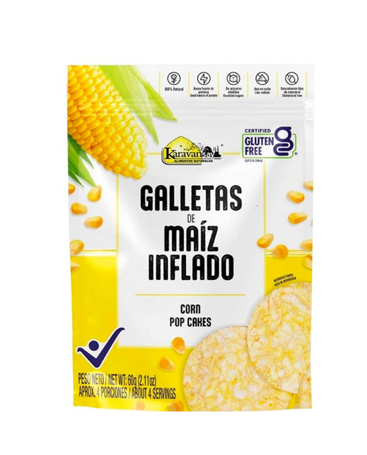 Galletas de arroz maiz inflado "Karavansay" 60 gr