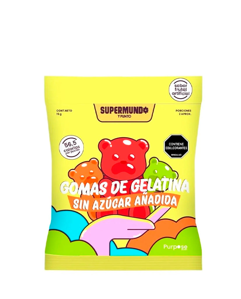 Gomas de gelatina frutal Supermundo 30 g