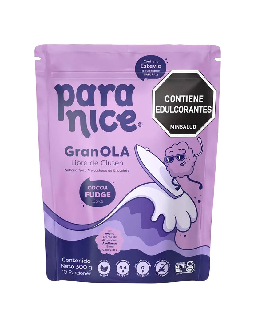 Granola de chocolate intenso Cocoa Fudge Cake de Paranice.