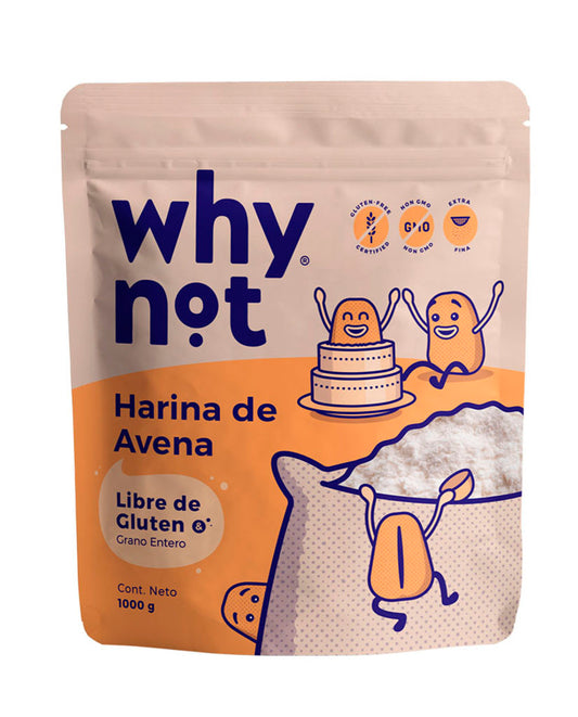 Harina de avena Why not 1000 gr Sin Gluten