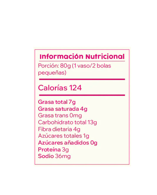 Helado de frutos del bosque "Bodai" 80 gr