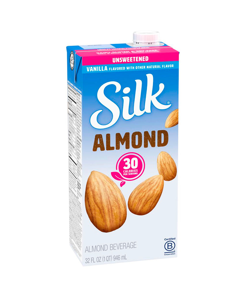Leche almendra 30 calorías vainilla "Silk" 946 ml