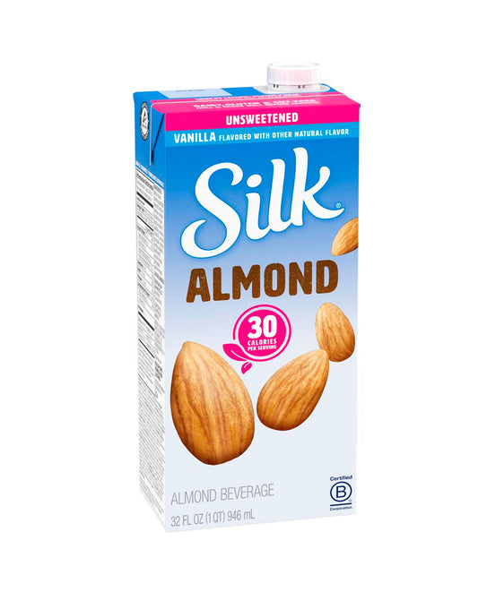 Leche almendra 30 calorías vainilla "Silk" 946 ml