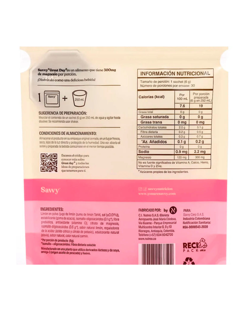 Limonada rosada Savvy 180 gr