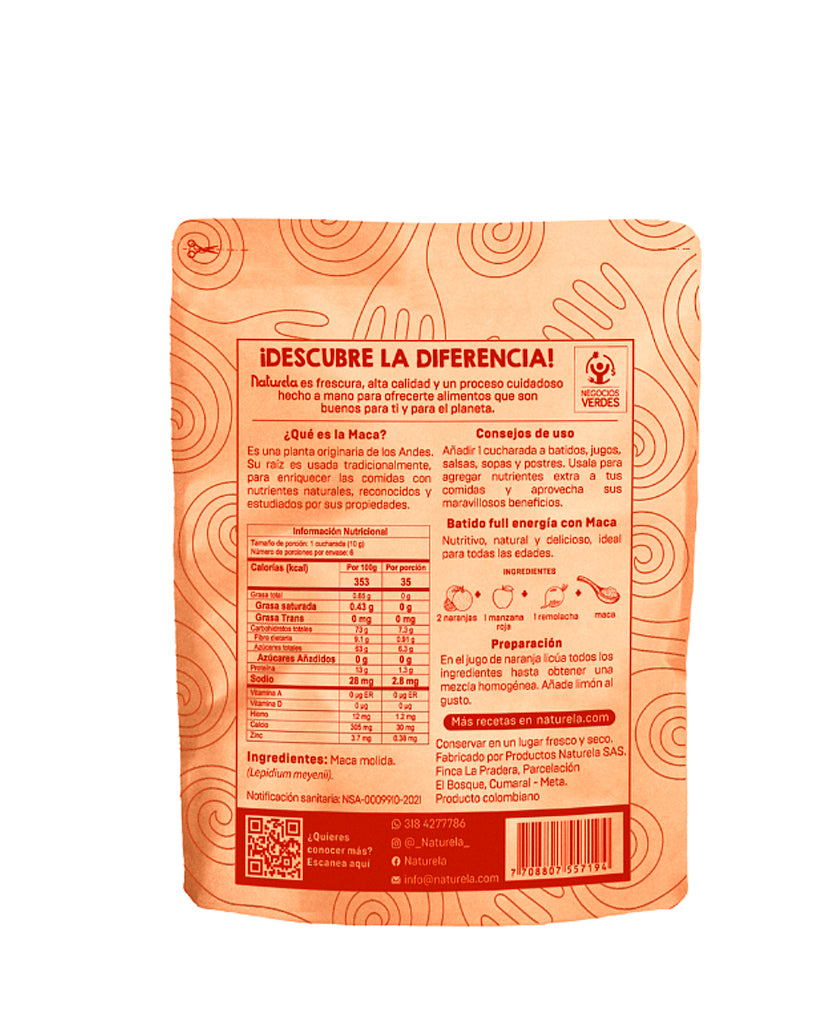 Maca en polvo Naturela 100 gr