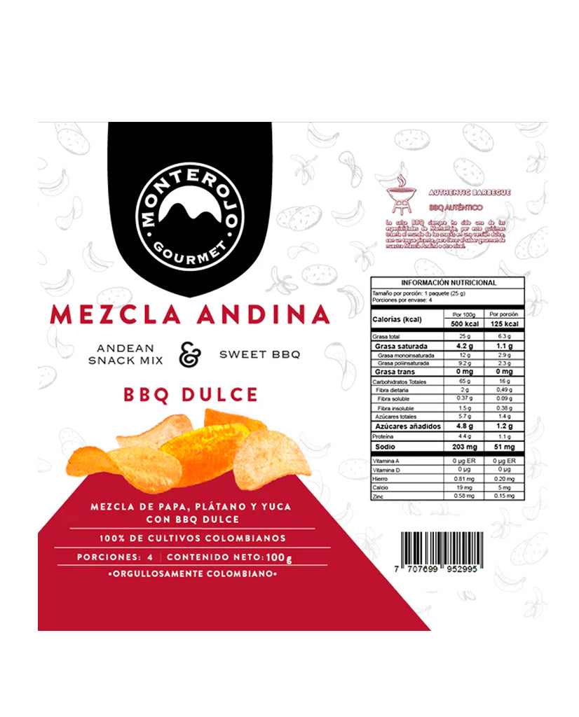 Mezcla andina BBQ dulce "Monterojo"