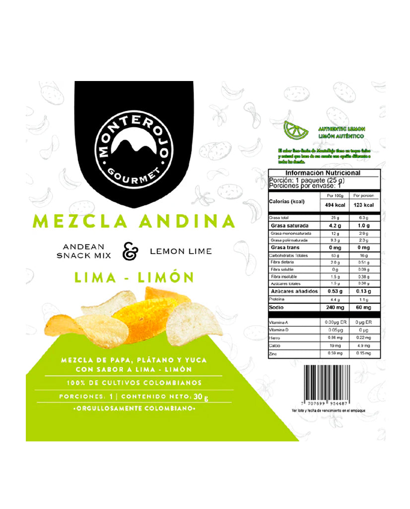 Mezcla andina lima limón "Monterojo" 30 gr