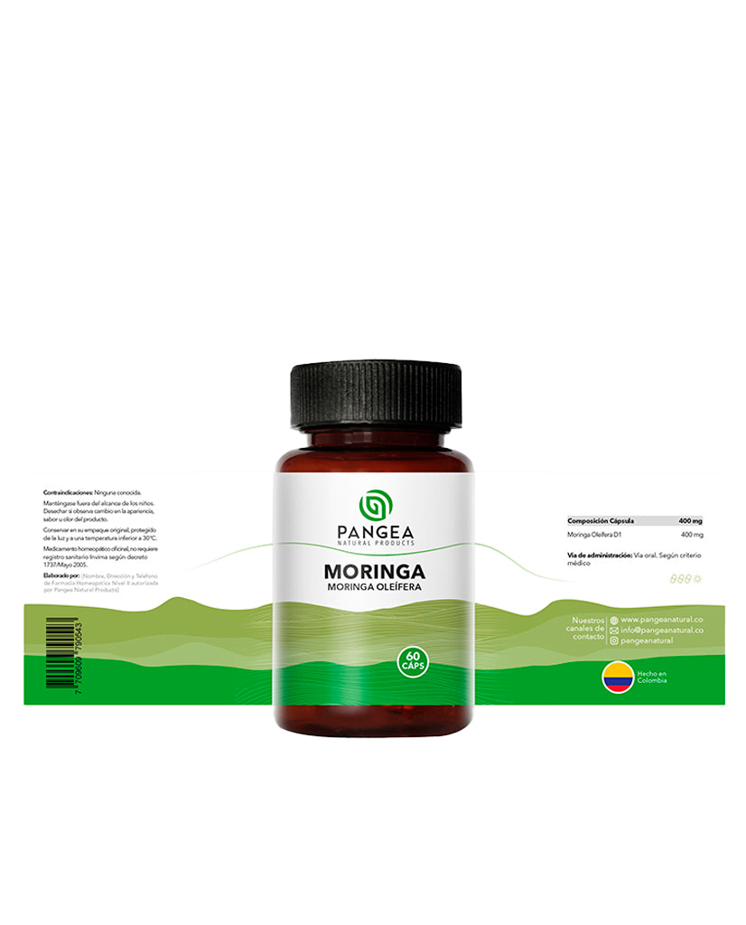 Moringa cápsulas frasco x 60 caps de Pangea