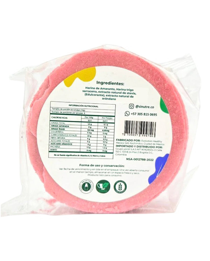 Obleas de amaranto arándano Sinutrenti 60 gr