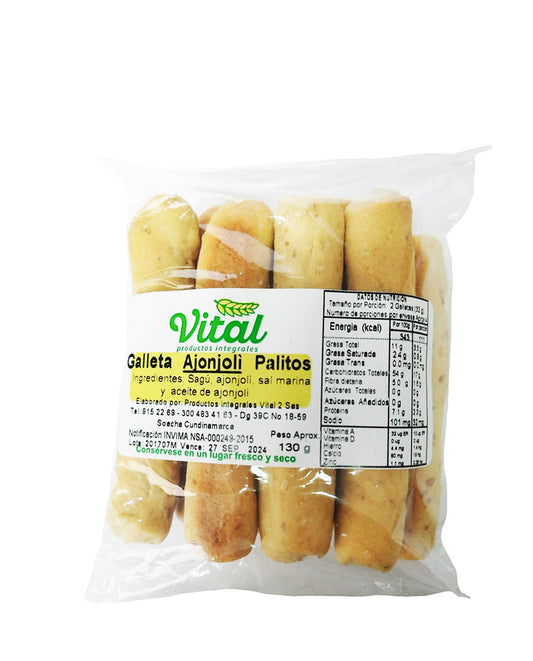 Palitos de ajonjoli Vital 8 unds Sin Gluten