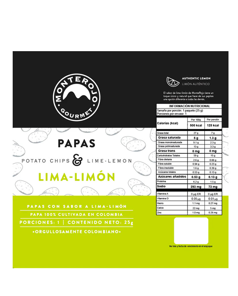 Papas lima limón "Monterojo"