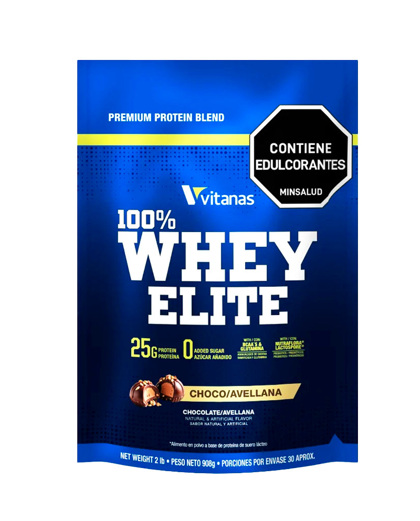 Proteína Whey elite choco avellana Vitanas 2 lb