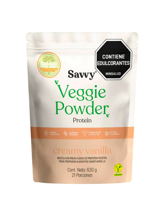 Proteina veggie powder creamy vanilla Savvy 630 gr