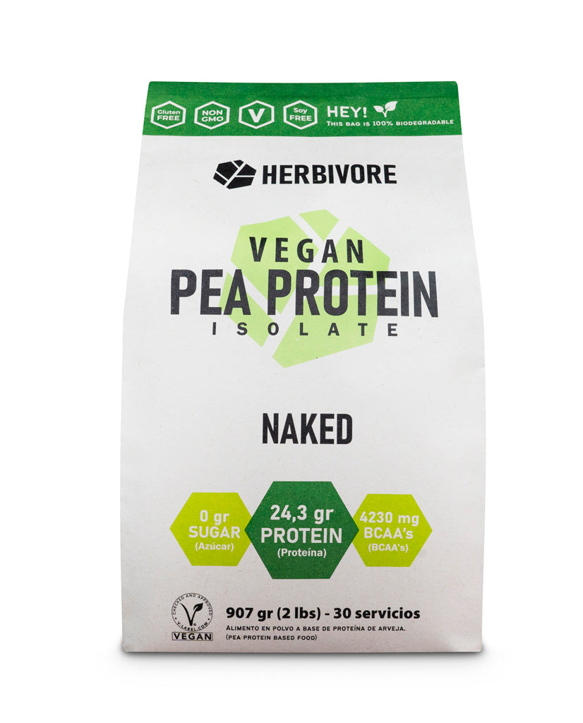 Proteína arveja Naked Herbivore 907 gr
