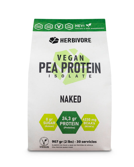 Proteína arveja Naked Herbivore 907 gr
