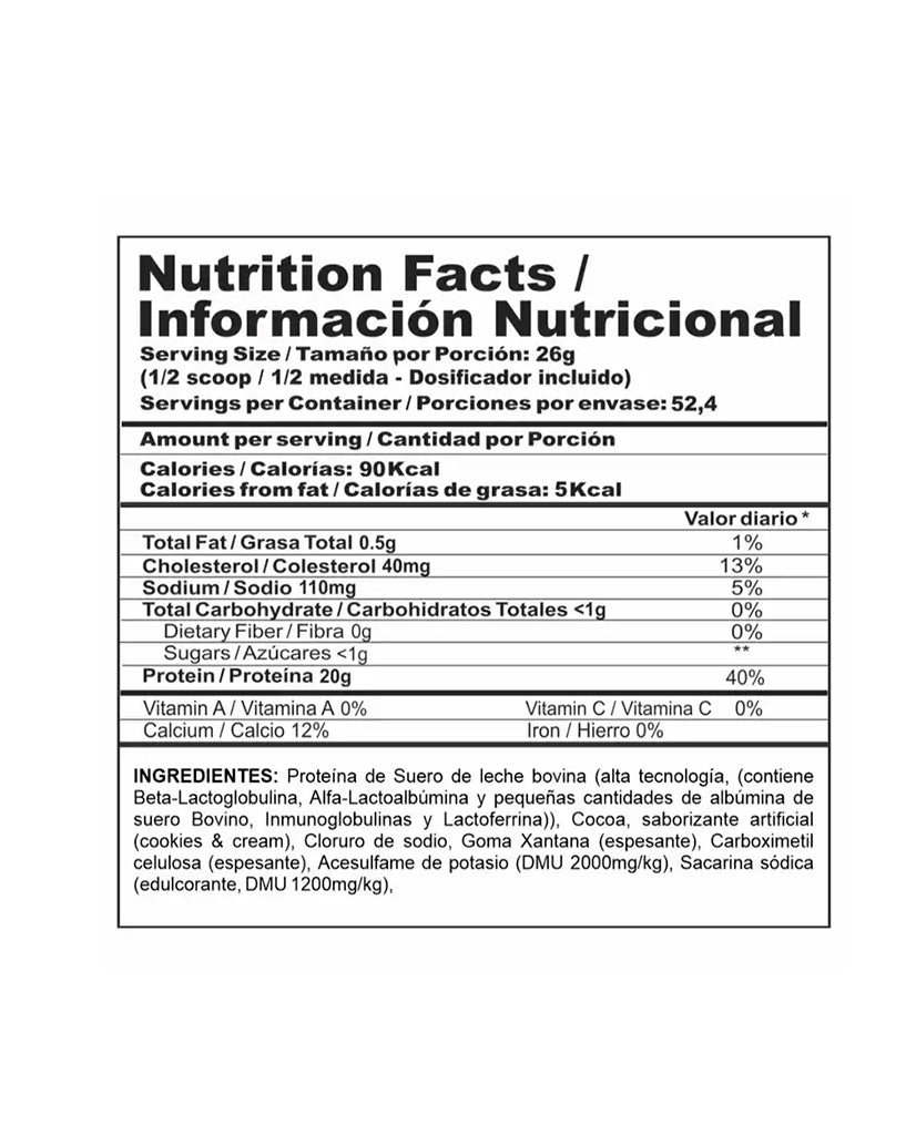 ProteÍna classic cookies and cream Bi pro 3 lb