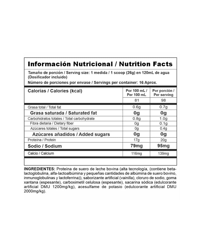 Proteina classic vainilla Bi pro