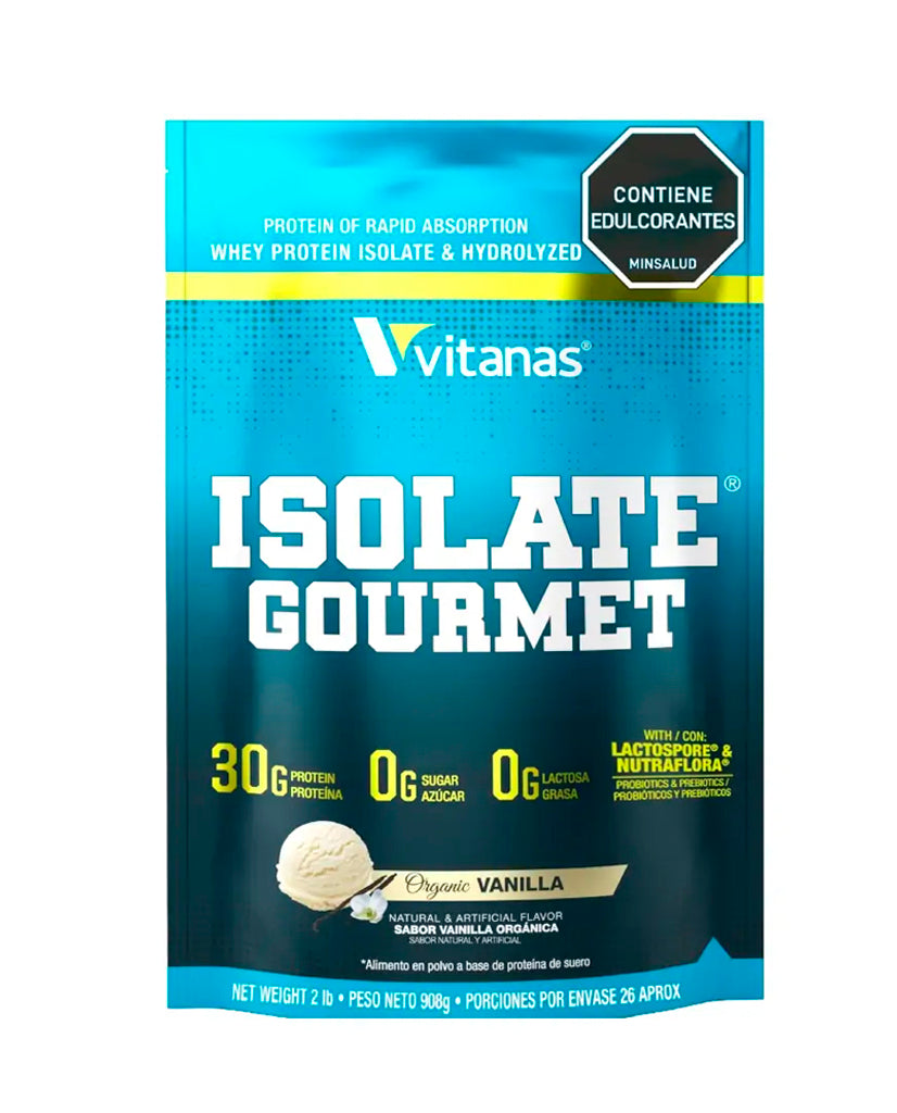 Proteina isolate gourmet vainilla Vitanas 2 lb