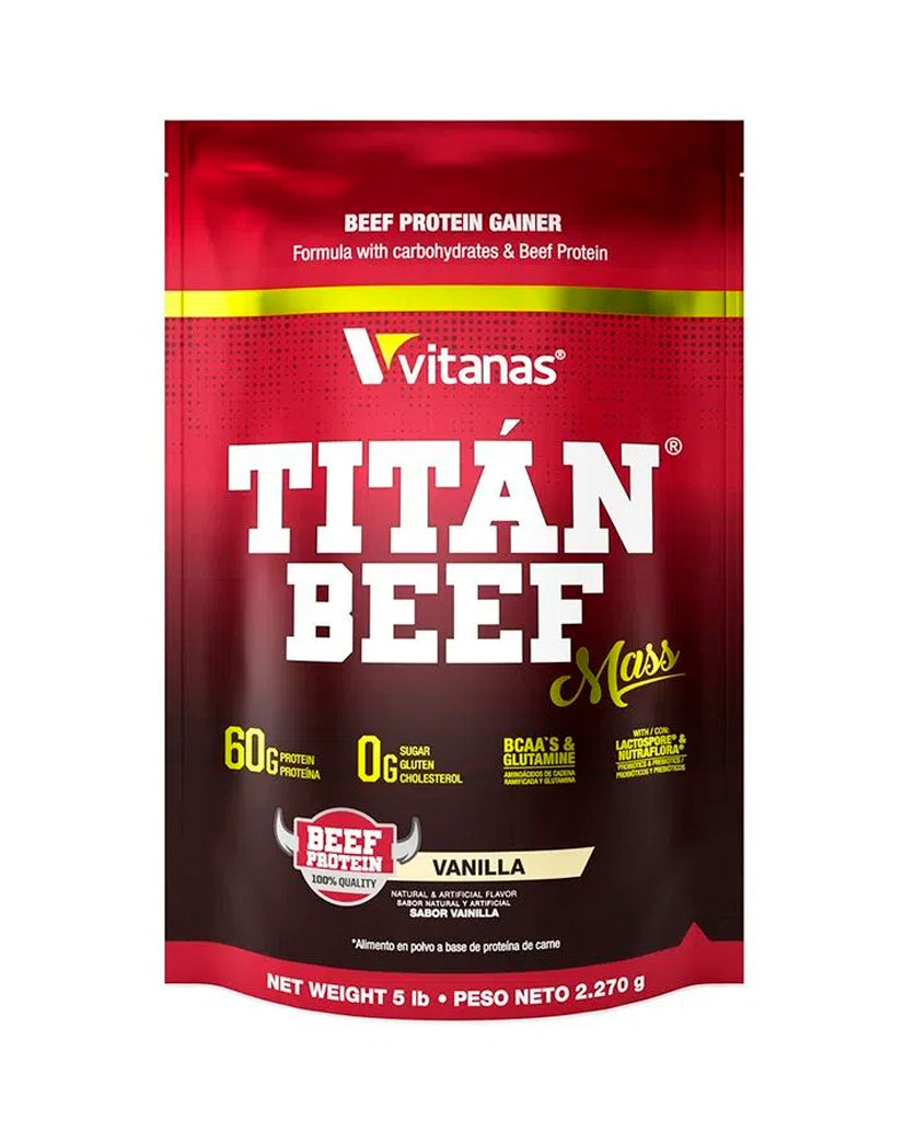Proteína titan beef mass vainilla Vitanas 2 lb