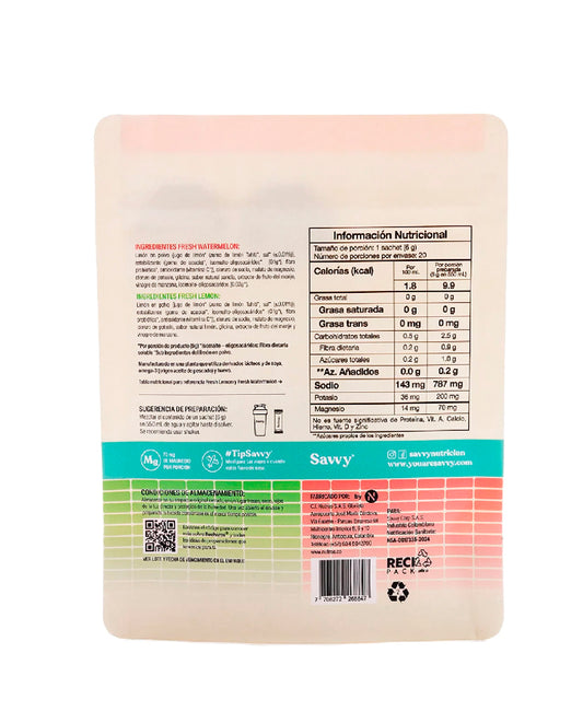 Recharge power powder Savvy Pack 120 gr