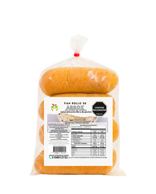 Rollos de pan de arroz sin gluten Vida Sana bocado ligero.
