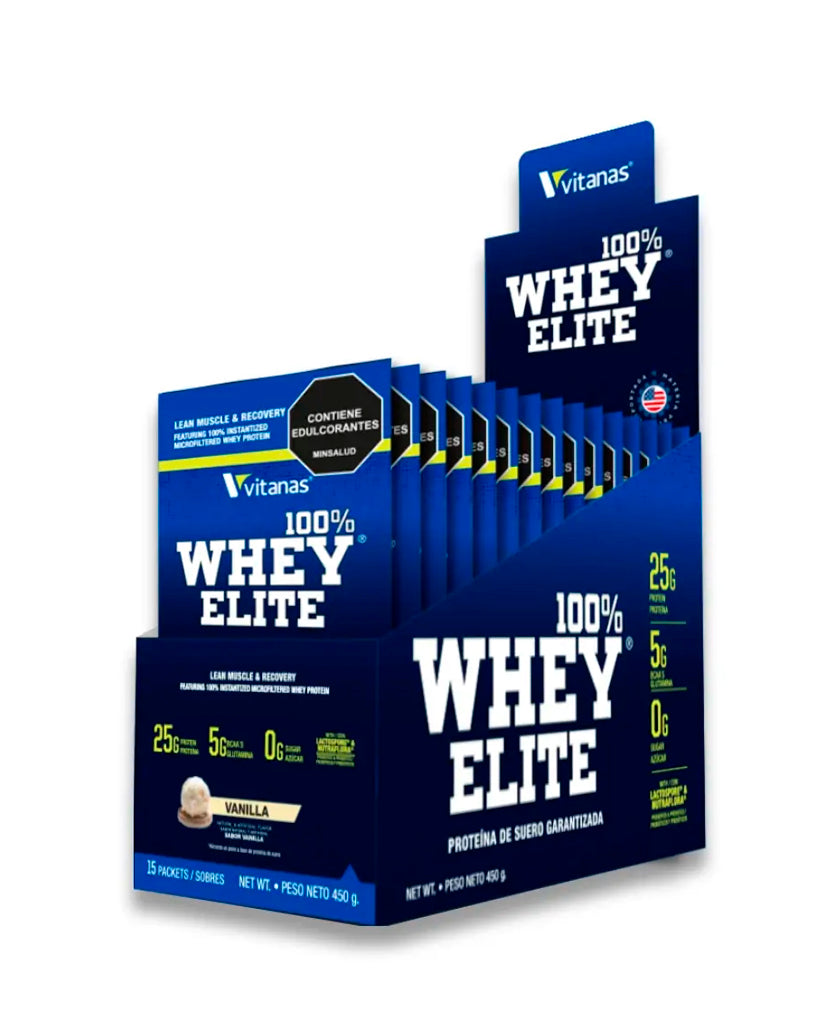 Sachet Proteína Whey elite vainilla Vitanas 30 gr
