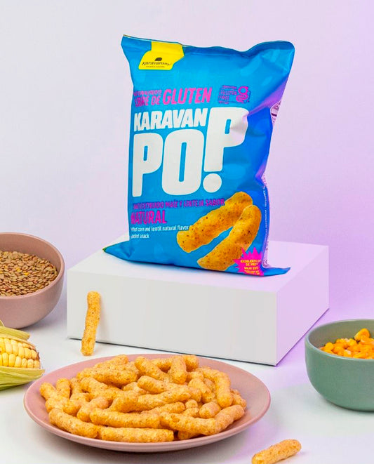 Snack de maíz y lenteja natural "Karavansay" 100 gr