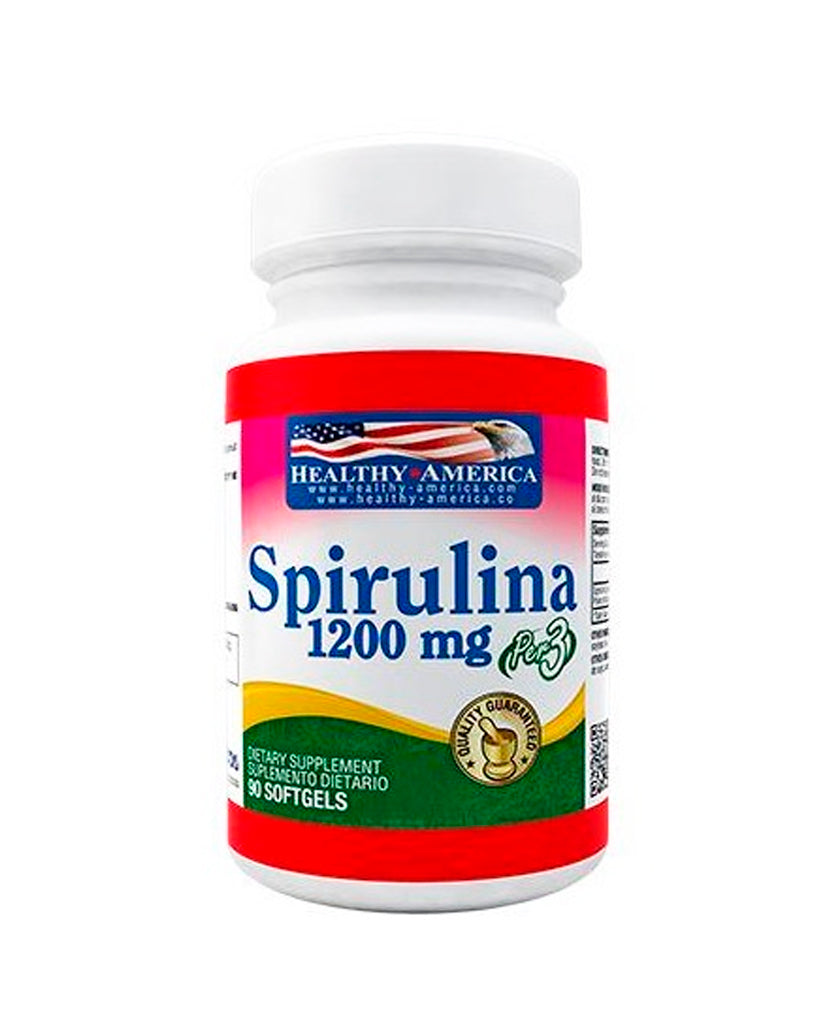 Spirulina 1200mg Healthy america 90 caps