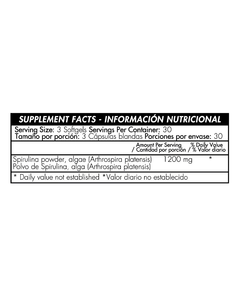 Spirulina 400mg Healthy America 90 caps