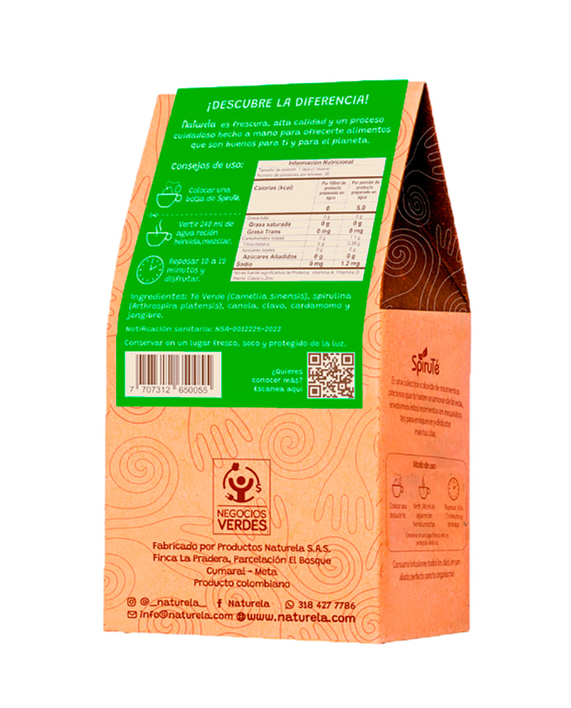 Spirute verde Naturela 30 sobres