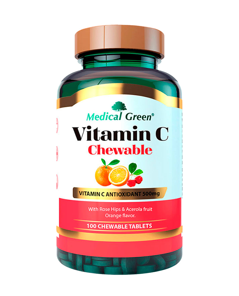 Vitamina C 500 mg chewable "Medical Green" 100 Tabletas