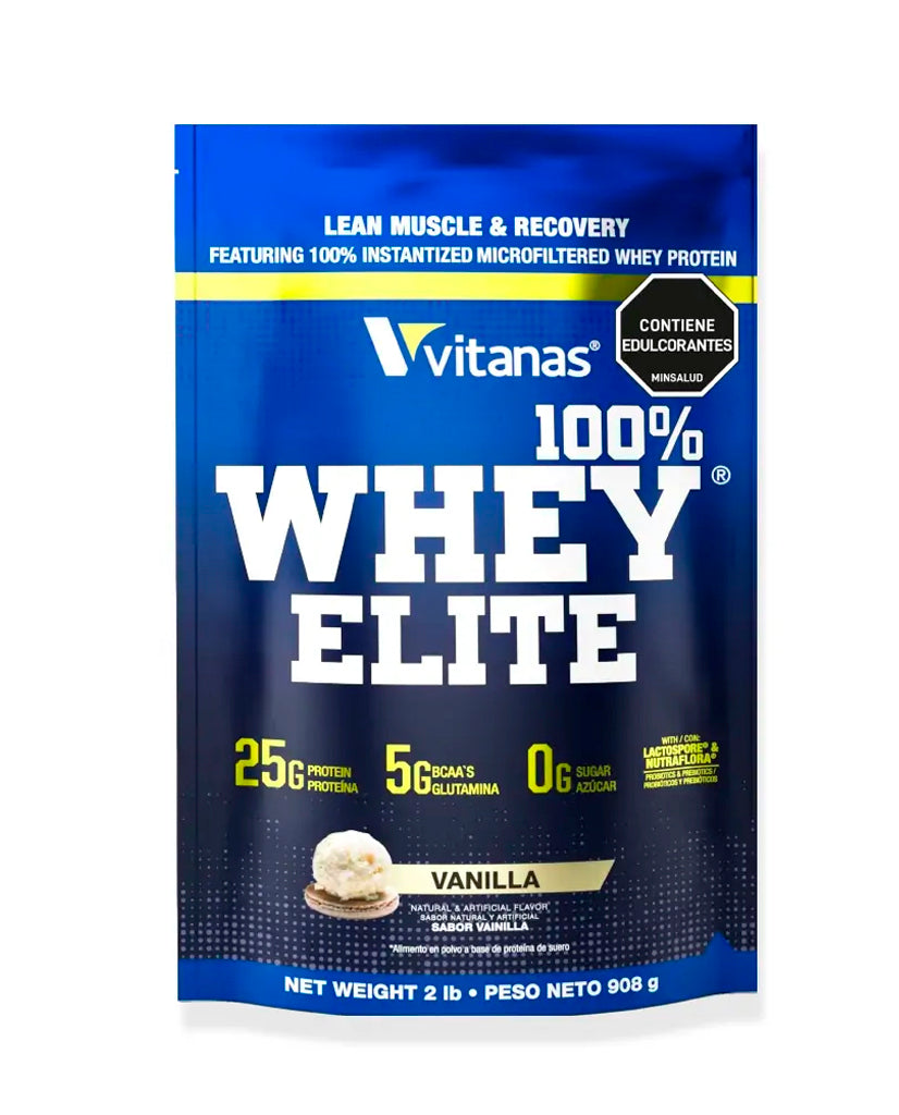 Proteína Whey elite vainilla Vitanas 2 lb