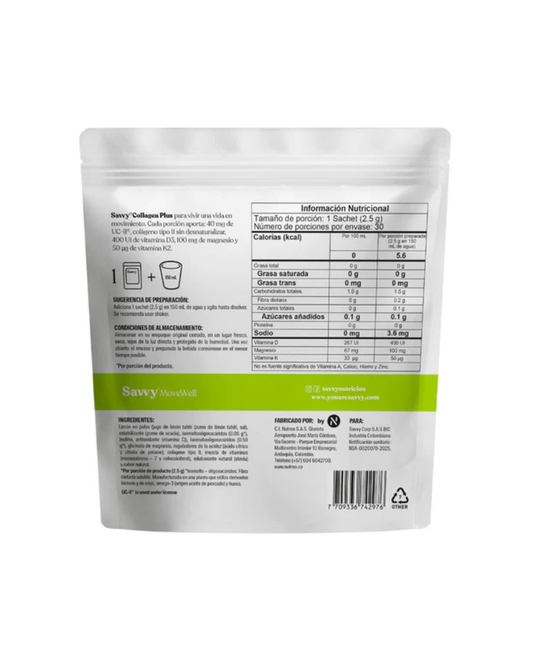 Collagen plus limón "Savvy" 75 gr