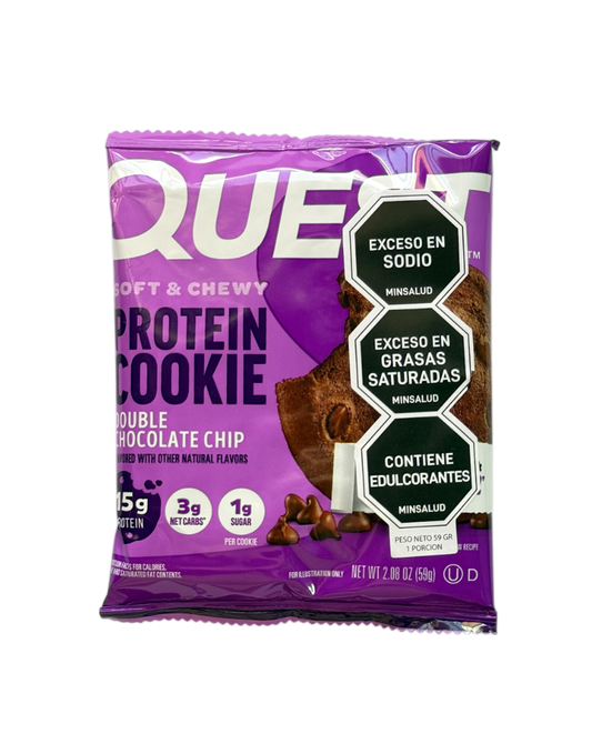 Galleta double chocolate chip "Quest" 59 gr