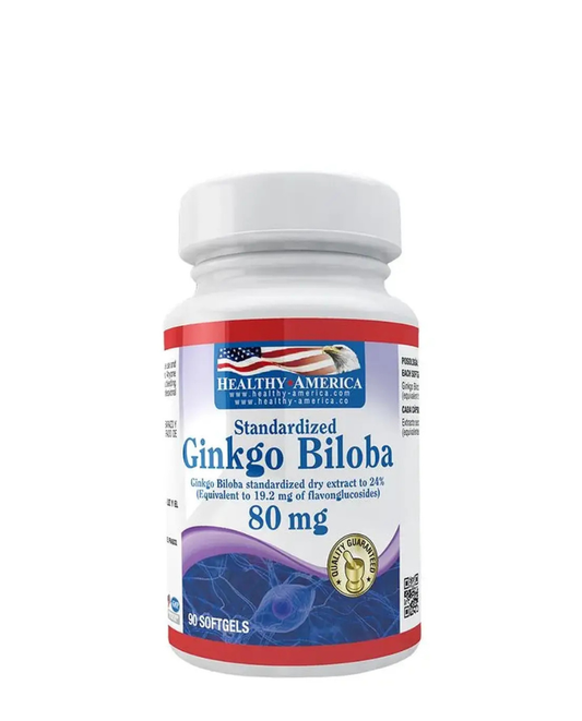 Ginkgo biloba 80mg "Healthy america" 90 caps