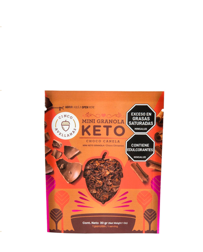 Granola keto choco canela "Cinco avellanas"