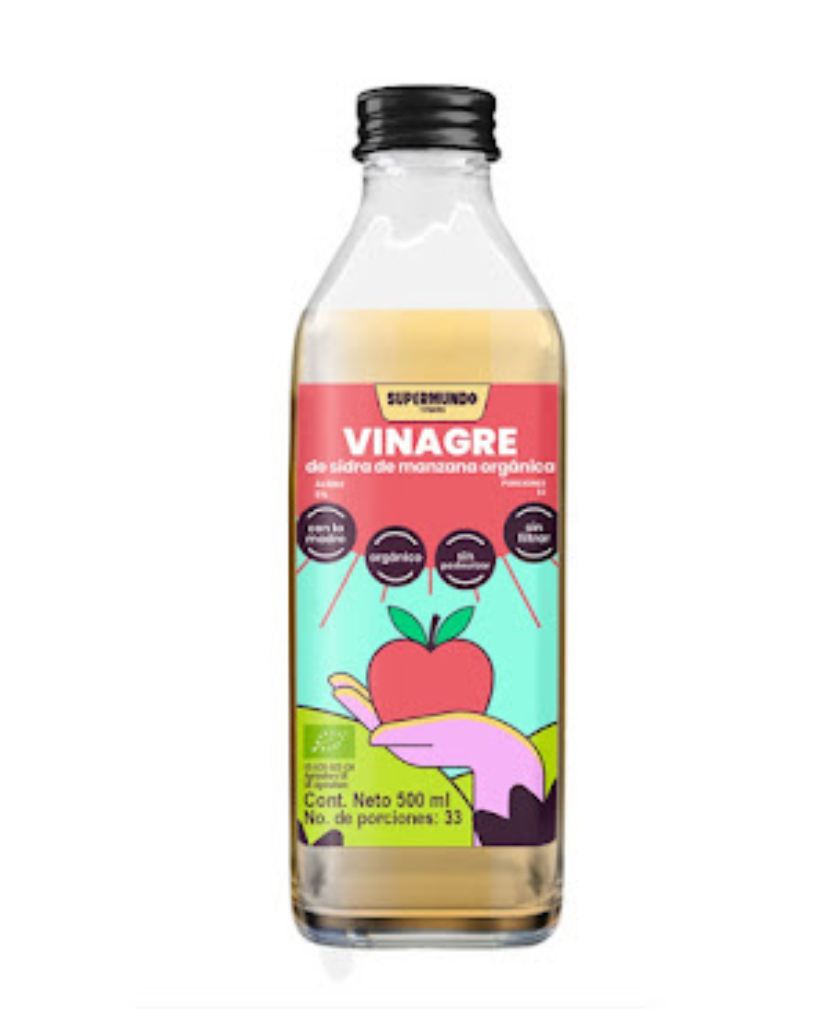 Super vinagre orgánico "Supermundo" 500 ml