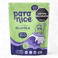 Granola Paranice Buttery Pistachio Cookie 300 g, crujiente, deliciosa y con el toque perfecto de pistacho.
