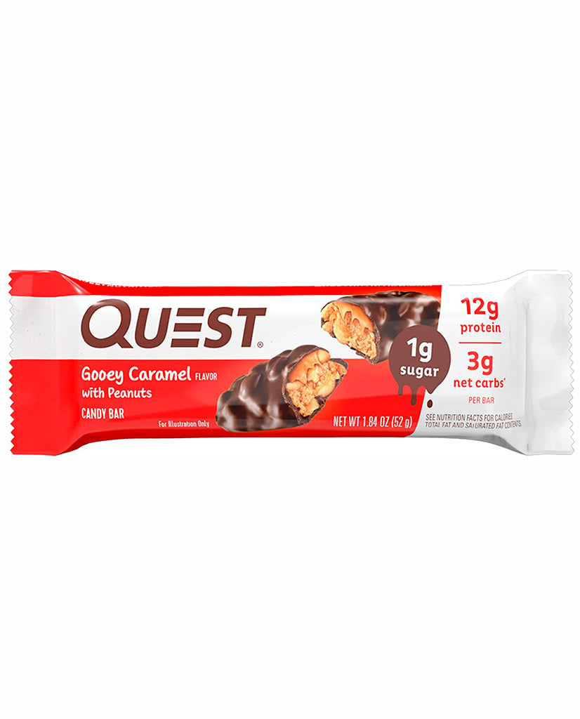 Barras de proteina candy bar gooey caramel "Quest" 60 gr