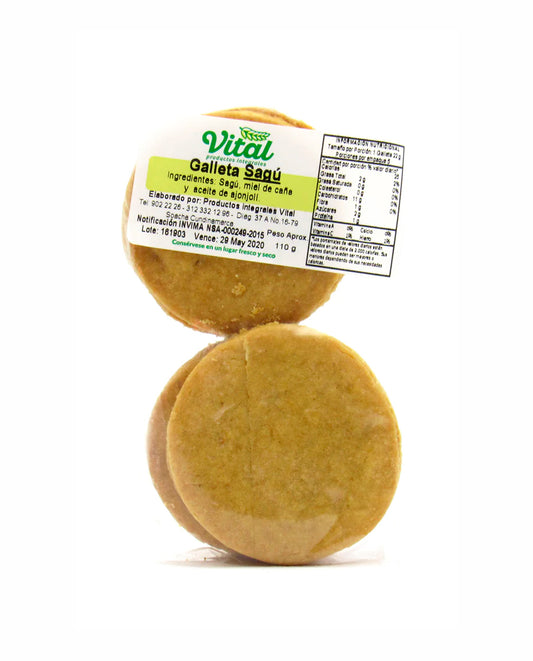 Galleta sagu pequeña miel Vital 5 und Sin gluten