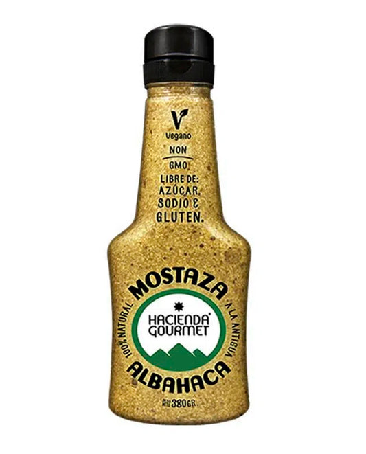 Mostaza albahaca "Hacienda Gourmet" 380 gr