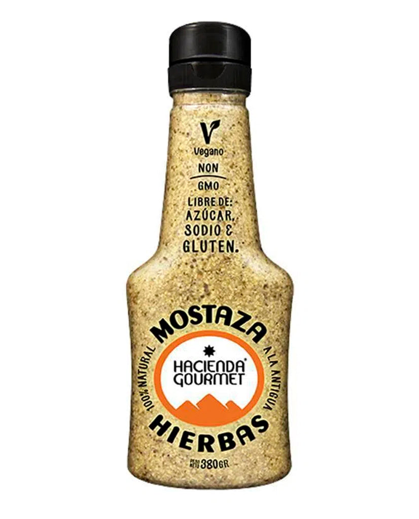 Mostaza finas hierbas "Hacienda Gourmet" 380 gr