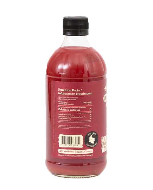 Vinagre de manzana con flor de jamaica y penca sábila Manzato 500 ml