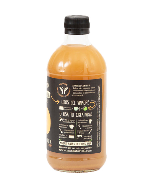 Vinagre de manzana original natural Manzato 500 ml
