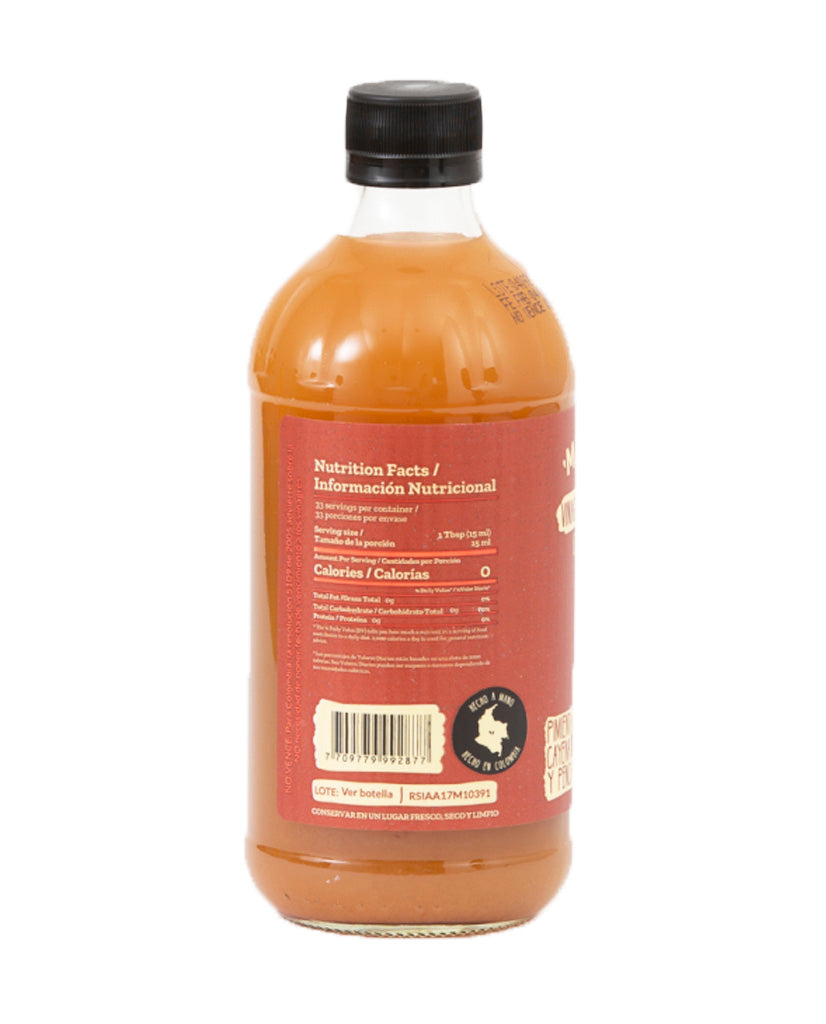 Vinagre manzana con pimienta cayena y penca sábila Manzato 500 ml