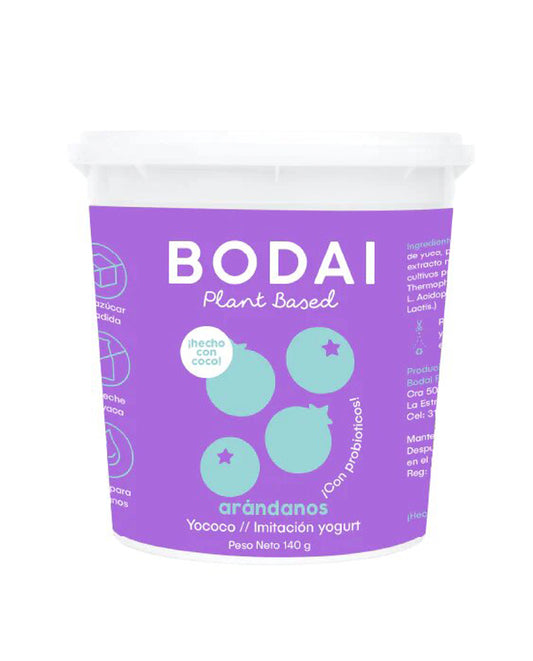 Yogur arándanos a Base de Coco